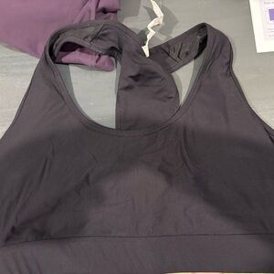 Fabletics Black Sports Bra with Racerback Design